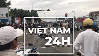 Việt Nam 24 giờ 02012019 Container tông hơn 20 người gây tử vong [upl. by Niliac]