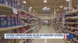 Voters approve wine sales at Nolensville grocery stores [upl. by Nnaarat396]