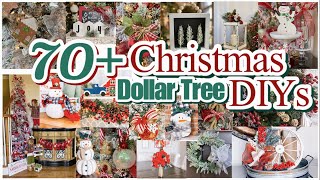 70 CHRISTMAS DIY DOLLAR TREE DECOR CRAFTS [upl. by Otilegna]