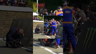 Peter Hickman Prepares to Launch 🇮🇲 Supertwin TT Race 2024 Start Line Moments [upl. by Sipple177]