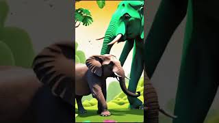 The Elephant and the Tigers Strength cartoon funforkids animation facts animated fun animals [upl. by Ignacio]