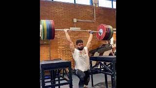 Antonino Pizzolato 81 225 kg jerk [upl. by Deane]