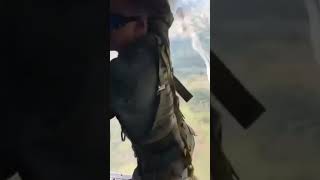 Watch this Jumpmaster from the Colombian Army kick out a Paratrooper who sits down 🥾🪂 military [upl. by Dnomar278]