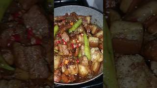 Spicy adobong pork lutongbahayisthebest food cooking howto deliciousfood pinoyfood yummy [upl. by Wahkuna]