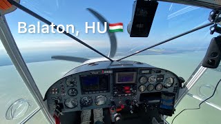 Flying to Balaton Lake Hungary [upl. by Maxia399]