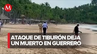 Turistas extranjeros fueron atacados por tiburón y cocodrilo en Playa Quieta Guerrero [upl. by Selrac381]