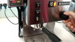 Rancilio Silvia PID off temperature surfing cooling flush [upl. by Annais]