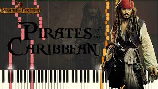 Pirates of the Caribbean Medley INTENSE VERSION Piano Tutorial Synthesia  SHEETSMIDI [upl. by Sokul]