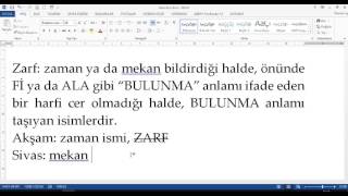 Arapca Ders Notlari Nahiv Ozet 13 isim zarf ile öge olarak zarf meful fih ayrımı HAL ve türleri [upl. by Gass511]