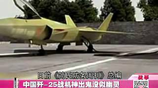 Chinese J25 quotGhost Birdquot stealth fighter [upl. by Kynthia218]