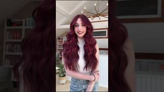 Berry Red Hair 🍓🫐 hairstyle haircuts hairsalon [upl. by Tecil]