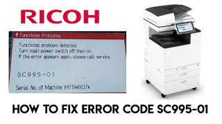 Ricoh how to reset SC99501 how to fix SC99501 serial number mismatch Ricoh Photocopier [upl. by Acey]