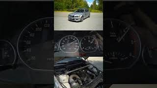 370 HP BMW E46 320D M57 SWAP  MODIFIED  TOP SPEED Acceleration  Very Fast DİESEL POWER [upl. by Nevs]