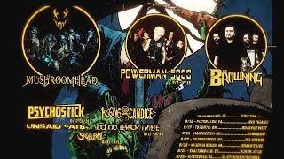 Psychostick  Mushroomhead  Powerman 5000  The Browning  Summer of Screams Tour [upl. by Kunin]