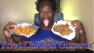 Fried Chicken Gizzards amp ￼Arby’s curly Fries Mukbang ￼ [upl. by Hull]