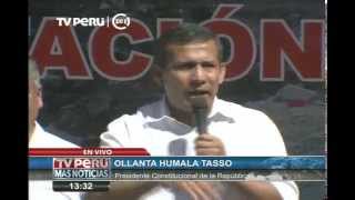 Presidente Humala da inicio a obras de mejoramiento de la carretera CañeteLunahuaná [upl. by Luann930]