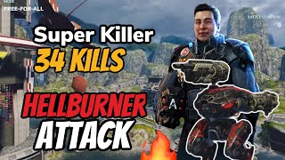 Hellburner Attack MK3  The funny Hellburner kill everyone  War Robots Gameplay [upl. by Aicinoid]