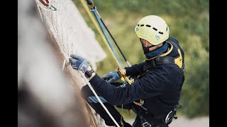 Point dAncrage  Intervention de sécurisation sur le viaduc de Juré [upl. by Altis263]