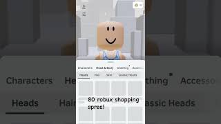 80 robux shopping spree [upl. by Iridis]