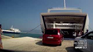 Ferries in Greece Corfu  Igoumenitsa Паромы Греции Корфу Игуменица [upl. by Hanschen]