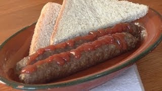 dutch recipes Frikandel Netherlands sausage how to video littleGasthaus [upl. by Naihr]