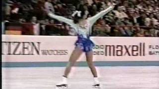 Midori Ito 伊藤 みどり JPN  1989 World Figure Skating Championships Ladies Free Skate [upl. by Georgi]