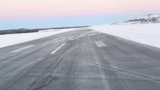 Landing at Ivalo Airport Finland [upl. by Forester]