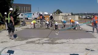 Concrete Screeding  Rodding Apprentices for Local 528 [upl. by Elorak]