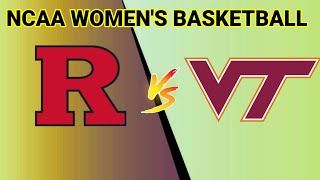 Rutgers Scarlet Knights vs Virginia Tech Hokies  20242025 NCAA Womens Basketball Live Score [upl. by Toll884]