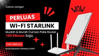 Cara Memperluas Wifi StarLink Pake Router Dual Band Gigabit Ruijie RGEW1200 [upl. by Sassan]