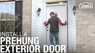 How To Install A Prehung Exterior Door [upl. by Anisah]