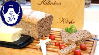 Vollkornbrot mega lecker in nur 10 Minuten gemacht [upl. by Barra]