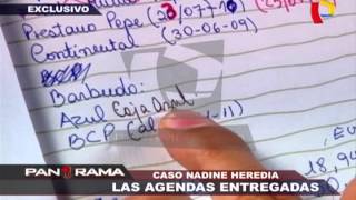 Caso Nadine Heredia las agendas entregadas 12 [upl. by Darius]