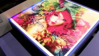 FreeJet 330UV printing on canvas [upl. by Llovera907]