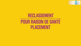 Reclassement pour raison de santé placement dans la fonction publique [upl. by Mehelhteb]