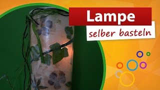 Lampe selber basteln  Bastelidee trendmarkt24 [upl. by Neelrihs878]