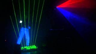 Oxygene 8 live with Laser Harp by airman  Jean Michel Jarre  Jungfernflug 2010 [upl. by Armanda]