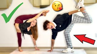 quotCOUPLESquot YOGA CHALLENGE awkward 😳 ft Anna Mcnulty [upl. by Alleunam]