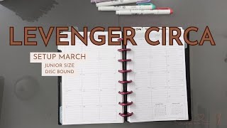 2024 March Life Planner Setup  Junior Size  Levenger Circa  Plan with Me [upl. by Dunkin]