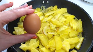 Aardappelen met uien  Beter dan vlees  Spaanse omelet in 10 minuten  Recept [upl. by Hadias80]