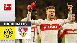 Stuttgart On CLCourse  Borussia Dortmund  VfB Stuttgart 01  Highlights  Bundesliga 202324 [upl. by Ahsratal652]