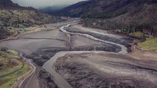 Copco Lake After Drawdown  Klamath River Dam Removal filmed 2224 [upl. by Bowlds]