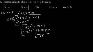 CBSE Class9 Maths NCERT solution  Polynomial  Exercise 23  Problem 1 [upl. by Naihr949]