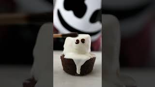 Ghost Brownies halloween marshmallow recipe [upl. by Etnahsa]