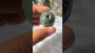 Moss agate sphere [upl. by Noinatrad]