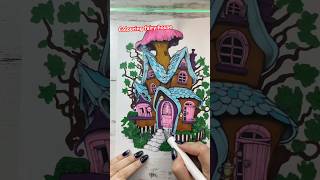 Colouring fairy house art colouringtime fairyhouse fairy [upl. by Gisella]