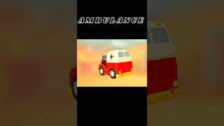 Ambulance Cartoon shorts cartoon kids animation youtubeshorts [upl. by Anitrak336]