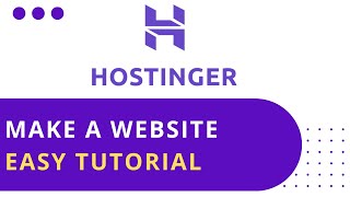 Hostinger Tutorial How to Make a Website Using Hostinger  Full Tutorial 2024 [upl. by Varhol565]