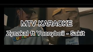 Zynakal ft Yonnyboii  Sakit KARAOKE HD Tanpa vokal minus one instrumental karaoke version [upl. by Urdna]