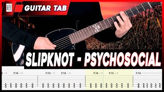 Slipknot  Psychosocial  INTRO GUITAR LESSON [upl. by Asirret400]